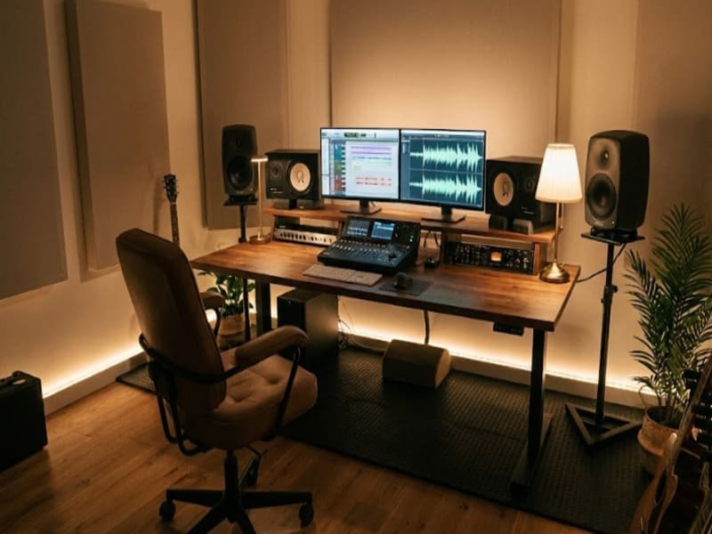 Diagram of ceiling isolation clips and hat channel system